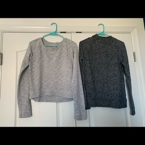 Gray sweaters